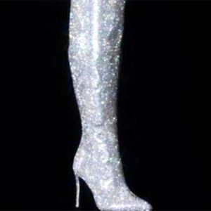 Poster girl dolls kill brand bling thigh high boots